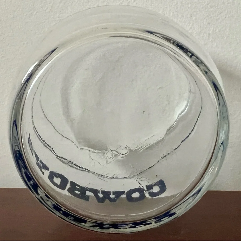 Dallas Cowboys NFL Glass Tumbler Barrel Shape Helmet Logo Clear‎ Blue Silver 4in